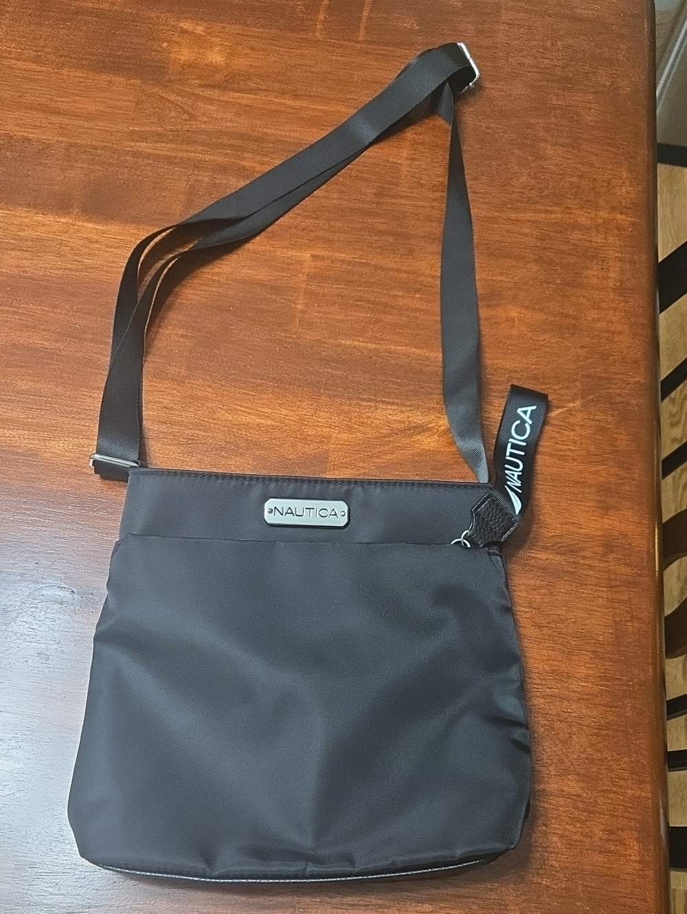 Nautica Black Compact Crossbody Messenger Bag